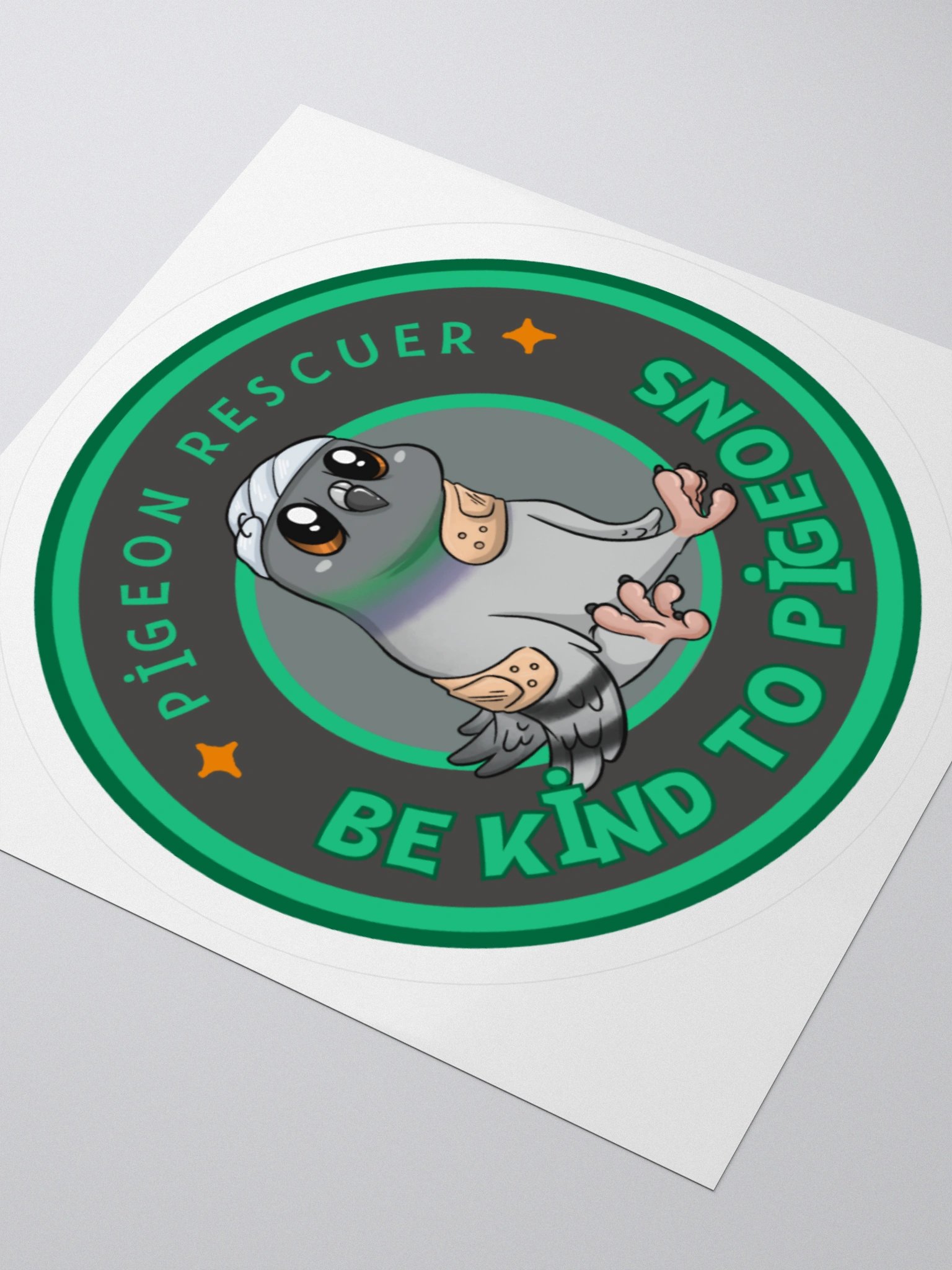 Pigeon Rescuer Kiss Cut Sticker product image (5)