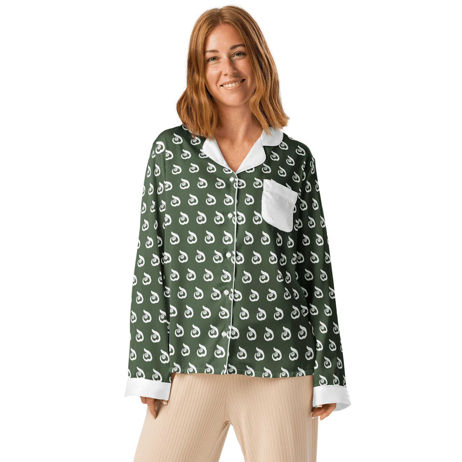 Junior Sprout Patterned Long Sleeve Pajama Top product image (1)
