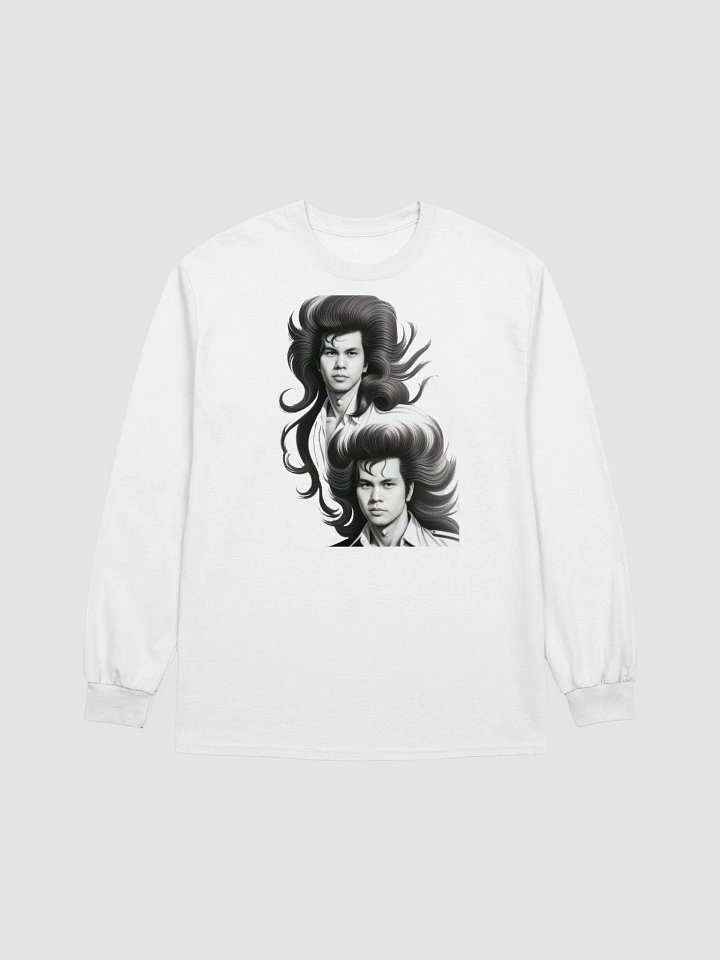 Jason Lam Black & White Long Sleeve T-Shirt product image (1)