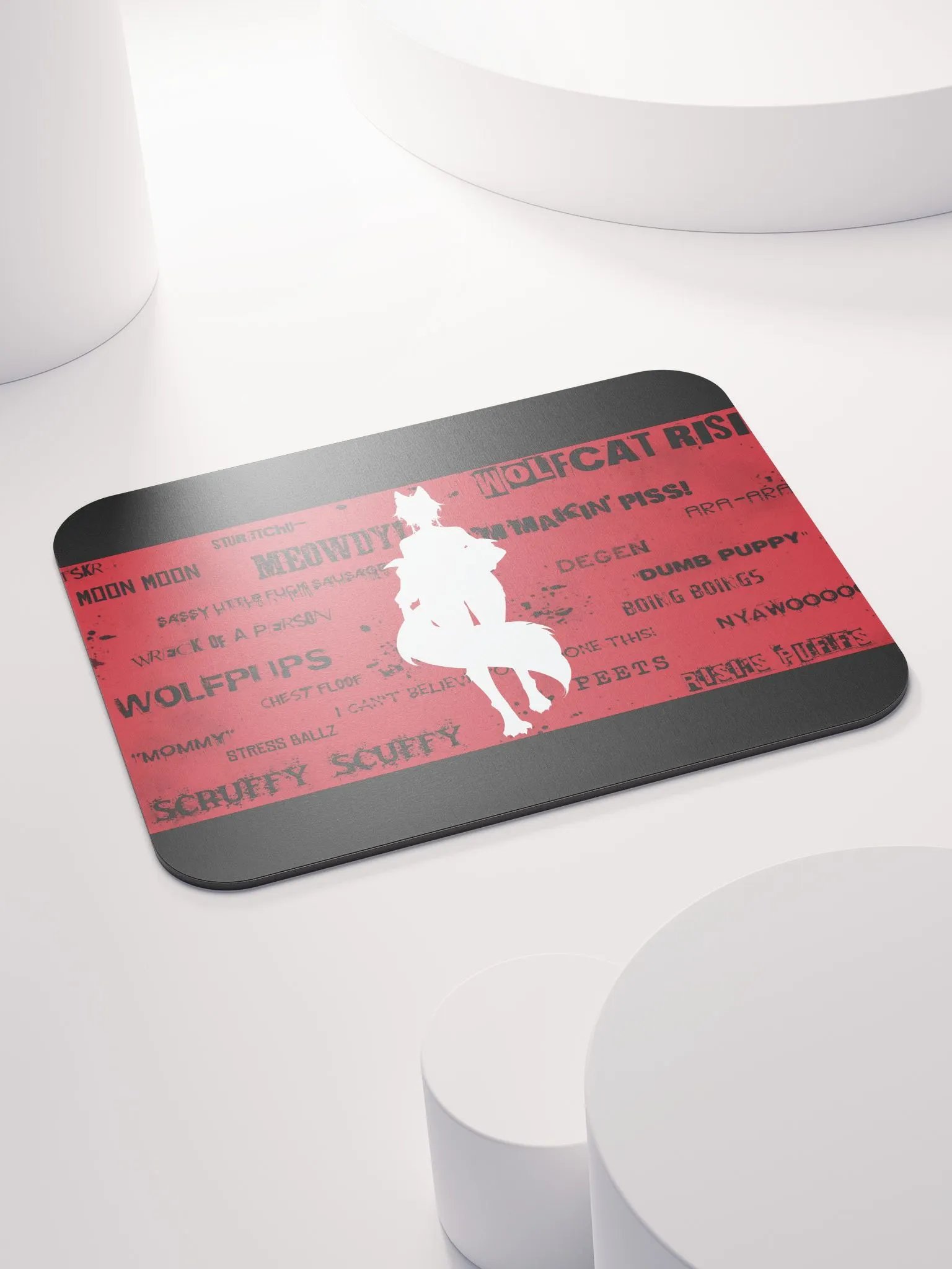 WolfcatRisi Word Wall Mousepad product image (4)