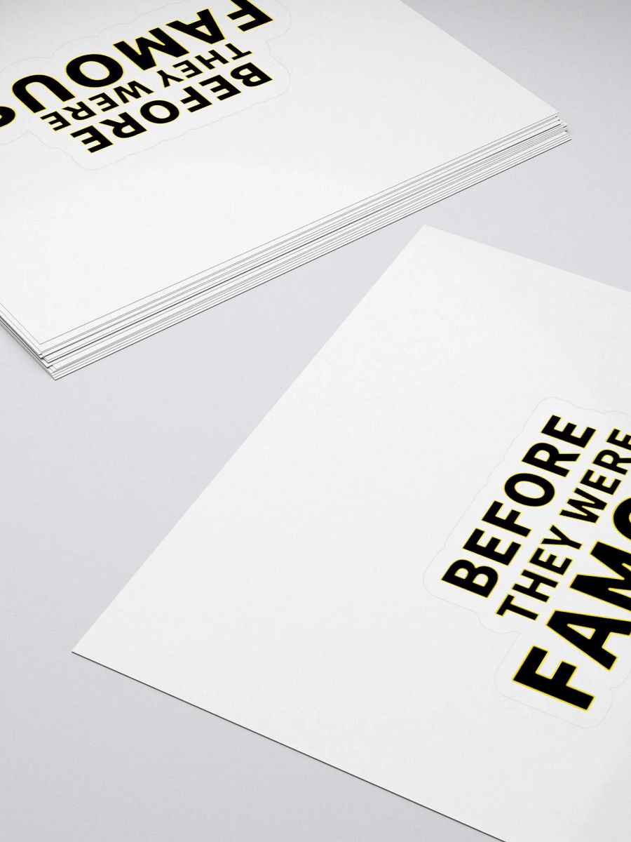 Before They Were Famous Logo Sticker product image (4)