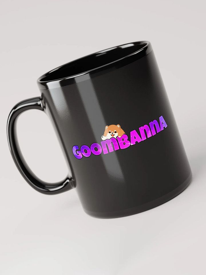 "Goombanna + Dog" black mug product image (1)