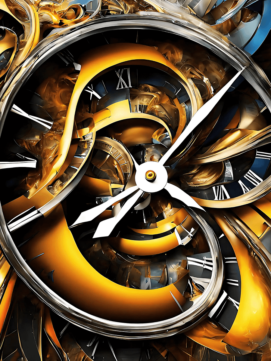 Time Confusion-11 | Canvas Artistic Wall Painting product image (1)