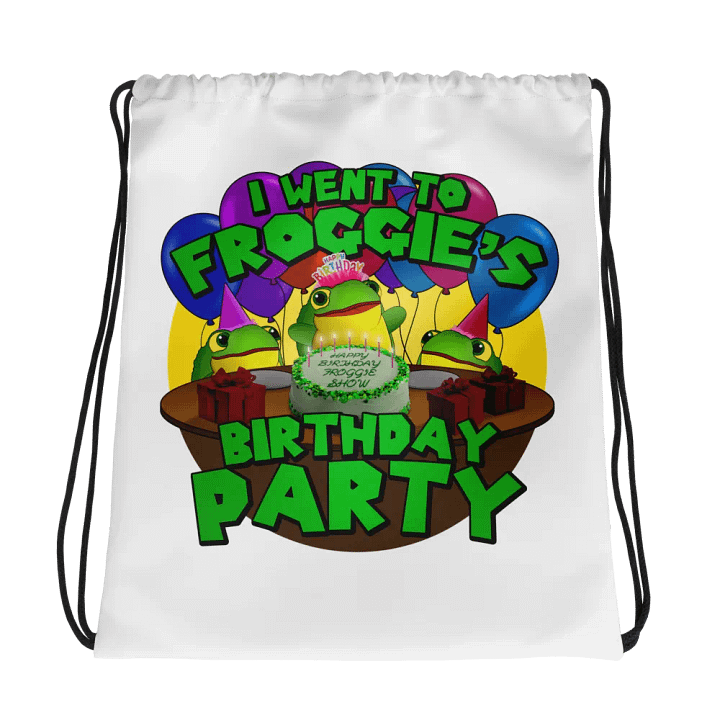 LIMITED FROGGIE'S BIRTHDAY DRAW-STRING BAG product image (1)