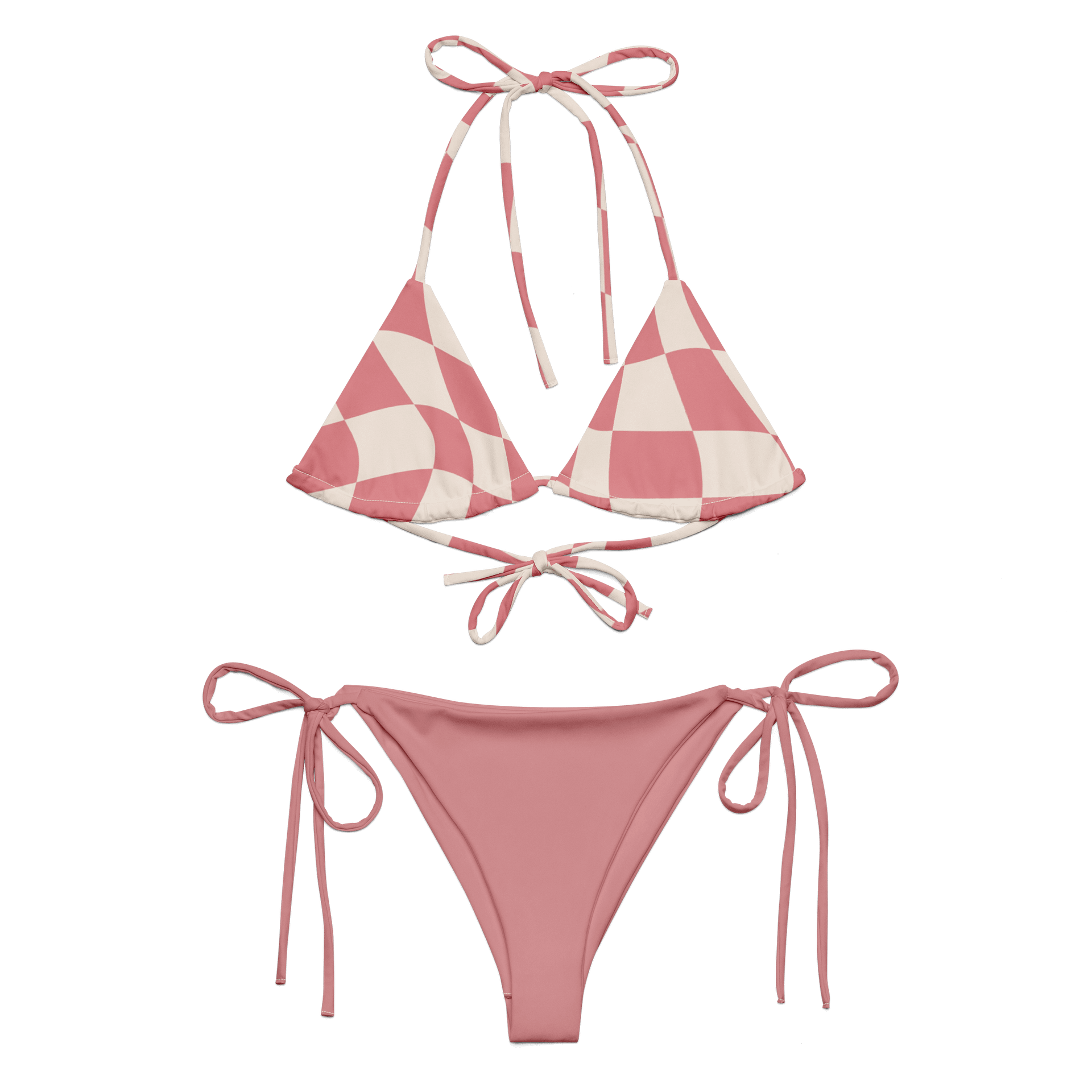 Sienna & Sierra Pink Checkerboard Bikini product image (2)