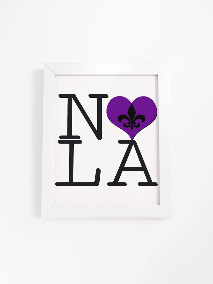 I LOVE NOLA **BIGSHOT POSTER** (PURPLE HEART +IMAGE POP) product image (1)