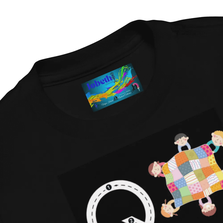 Toddler's Black Tee👚 Alphabet Write Qq 📝 A-Z product image (4)