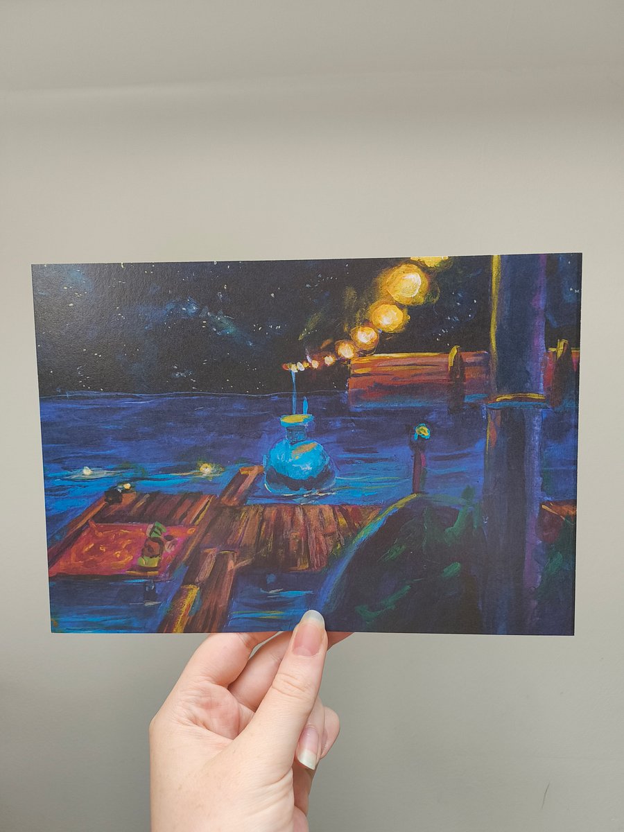Art print “Night market” product image (1)