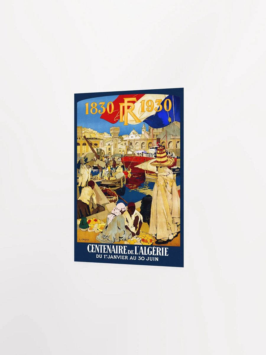 Algeria. Centenaire de l'Algérie 1930. French poster, 1930 — retro vintage travel poster, retro travel art, retro travel wall art product image (7)