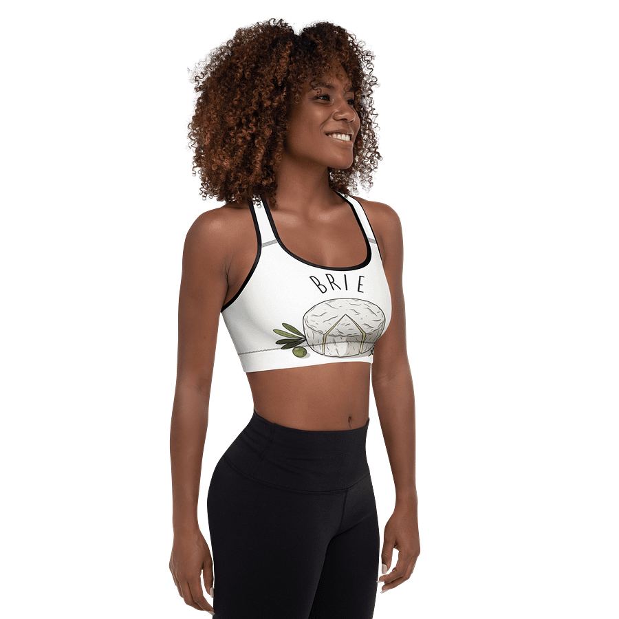Artistic Brie Cheese All-Over Sports Bra product image (9)