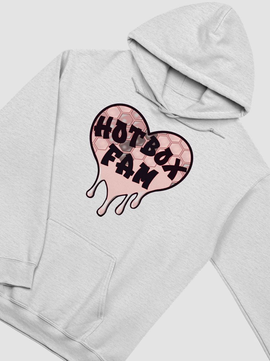 UNISEX HOT BOX FAM PALE PINK HONEY COMB HOODIE product image (26)