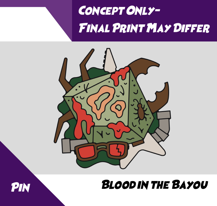 Blood in the Bayou Merch Club Pin product image (2)