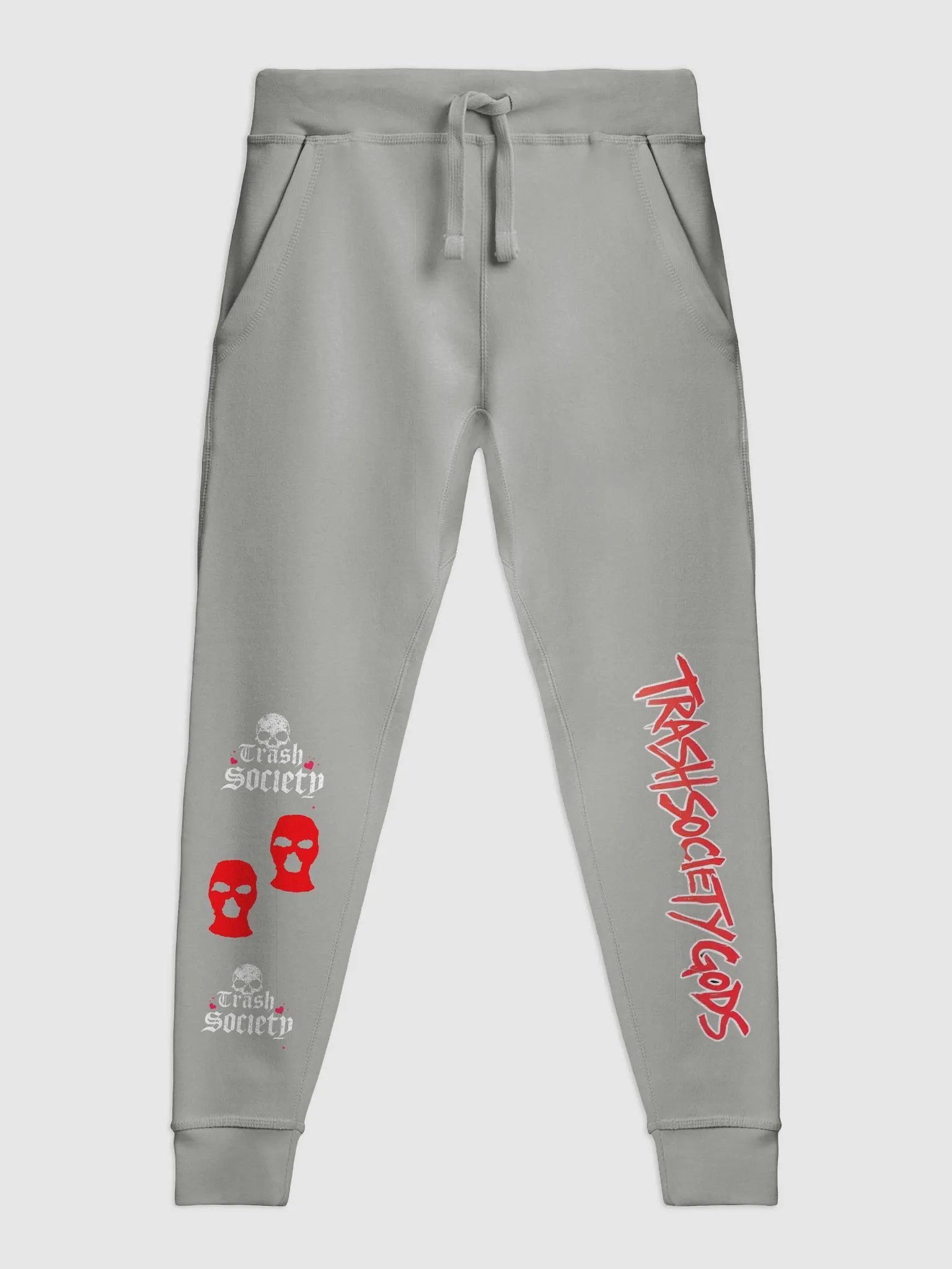TRASH SOCIETY GREY JOGGERS product image (1)