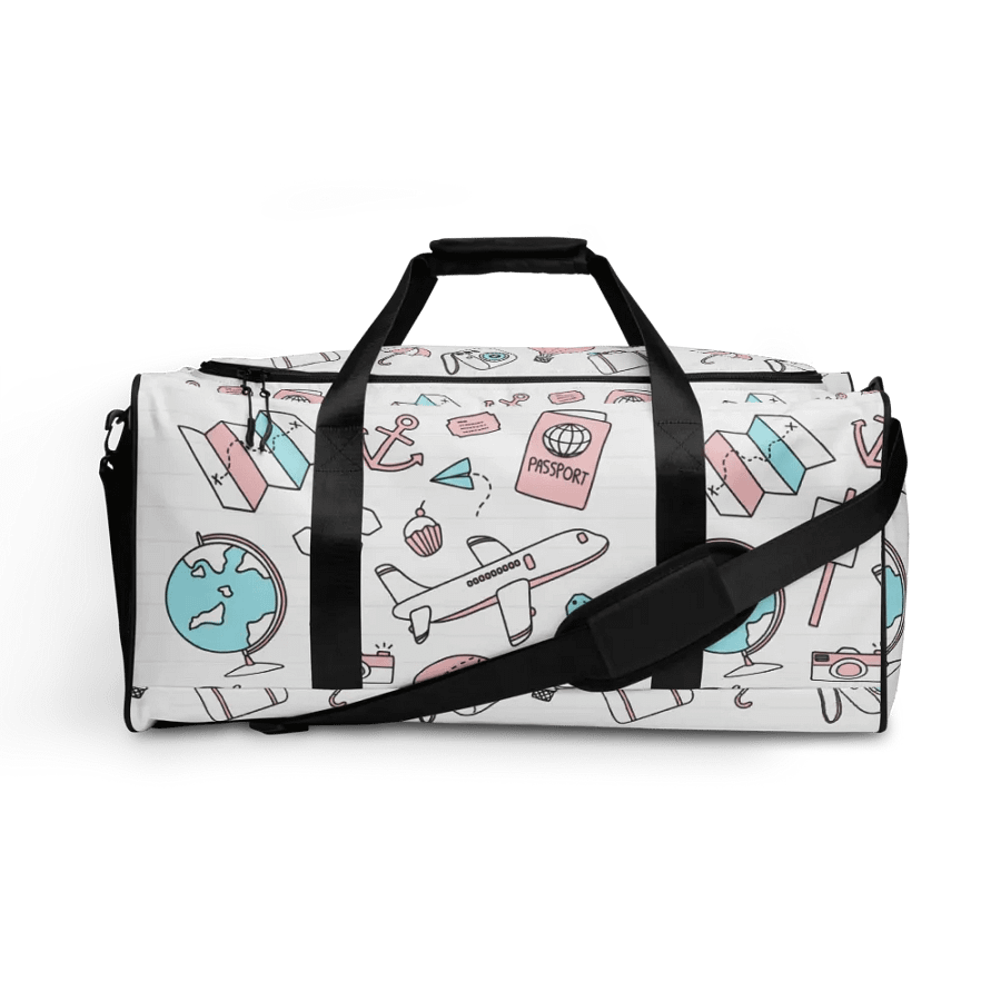 Travel Icons Canvas Duffle Bag product image (1)