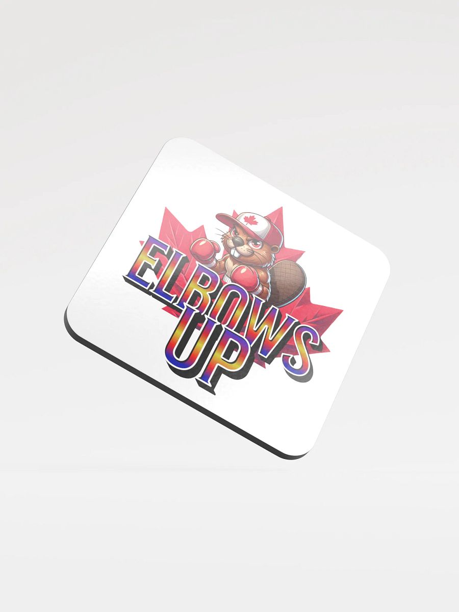 Elbows Up Maple Leaf Beaver Boxing Mauler Coaster Set product image (2)