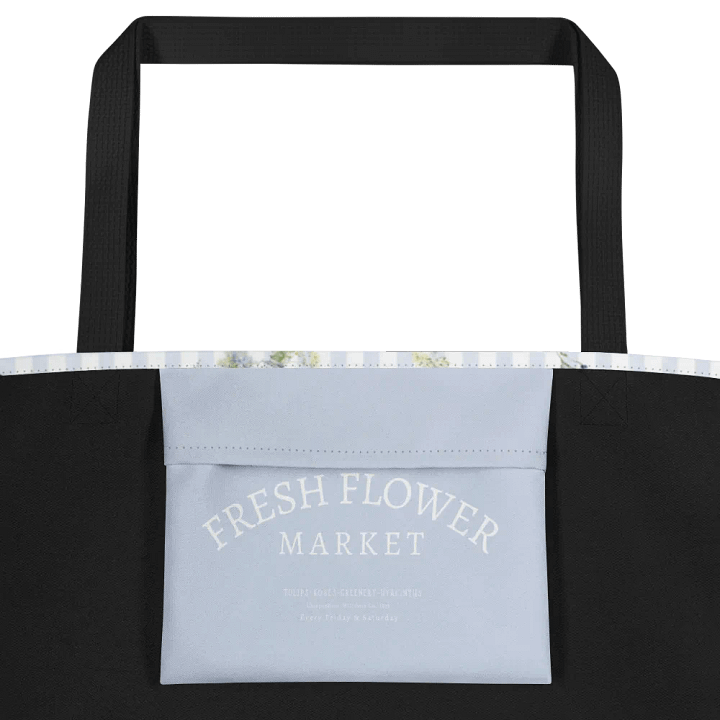 Cottage Gingham Flower Tote Bag product image (2)