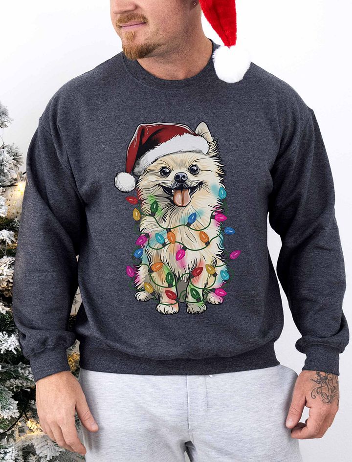 Funny Pomeranian(White) Christmas Sweatshirt product image (1)