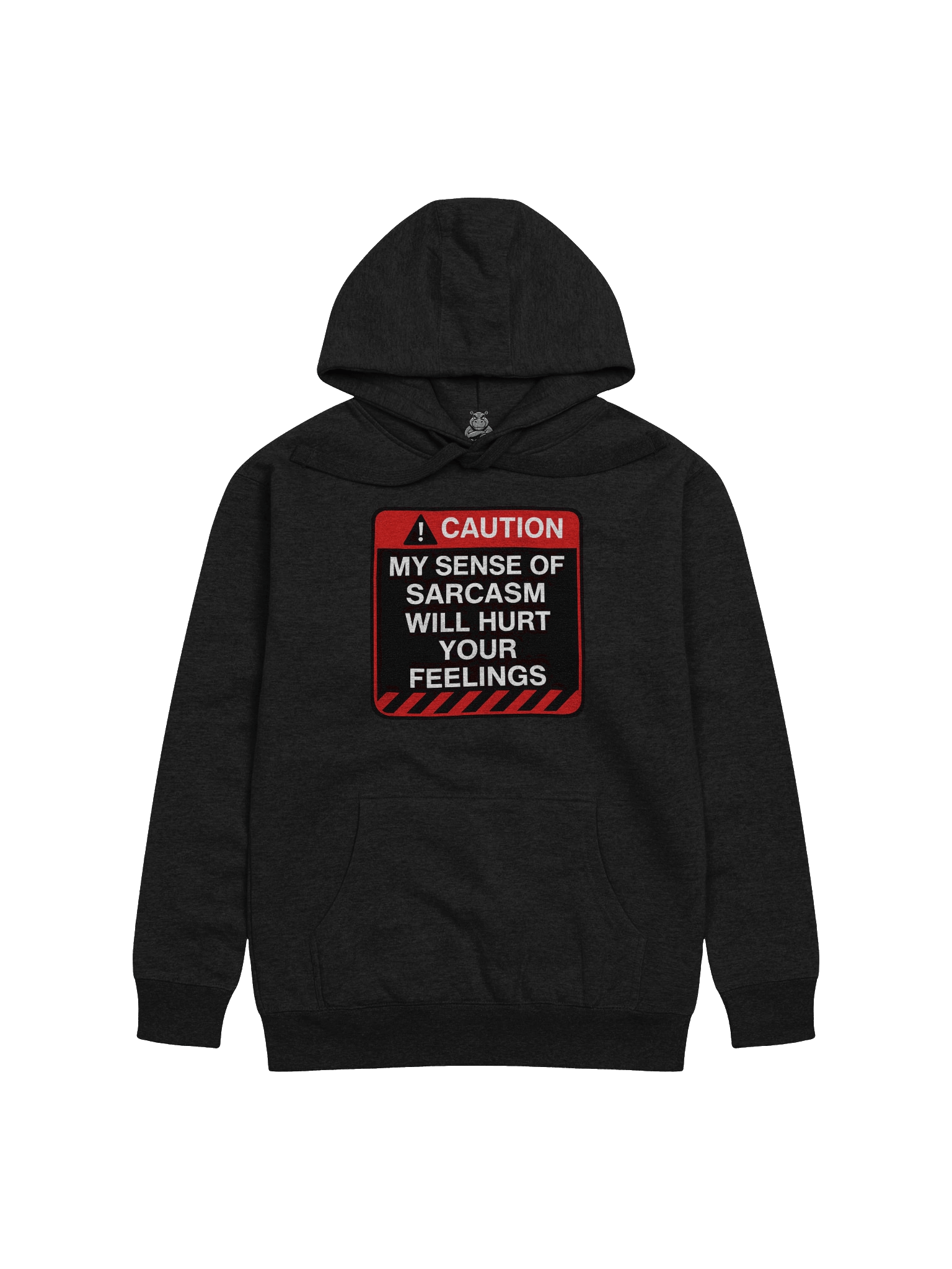 "Caution: My Level Of Sarcasm" Hoodie – Funny Warning Graphic Hoodie | Bold Sarcastic Humor Hoodie product image (3)