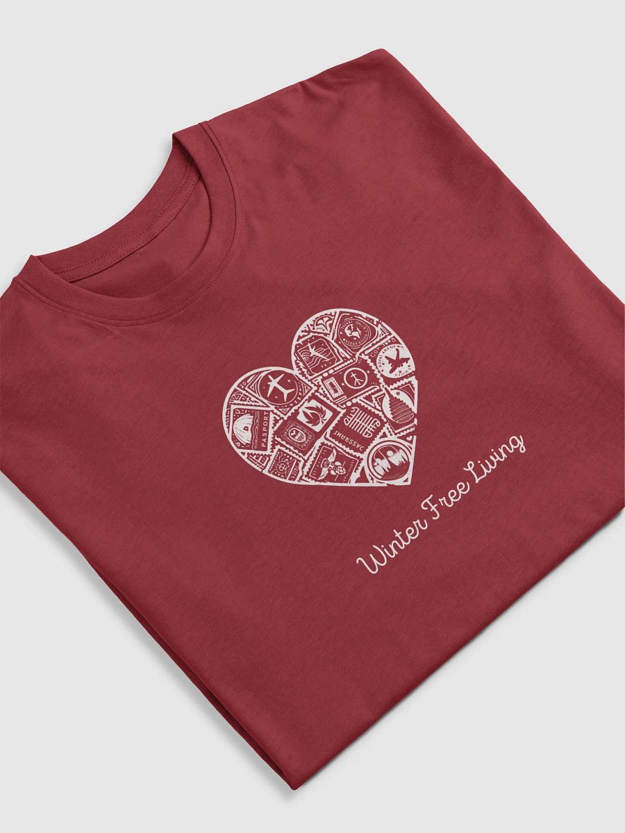 Cotton Heritage Men's Premium Heavyweight Tee | AI design winter free living product image (5)