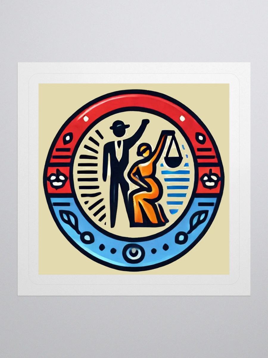 Justice Scales Emblem Stickers product image (1)