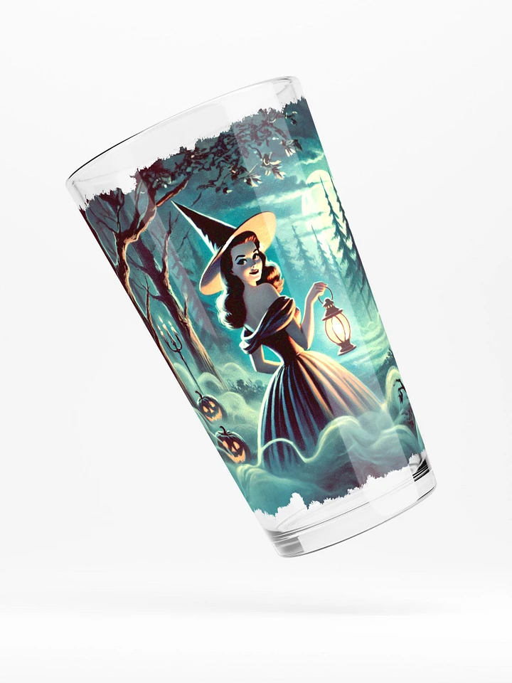 Witch in the Mist 16 oz Glass -Spooky Glassware product image (1)