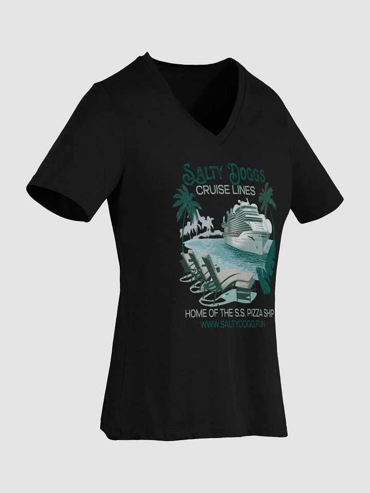 Salty Doggs Cruise Lines V Neck Ladies Tee product image (5)