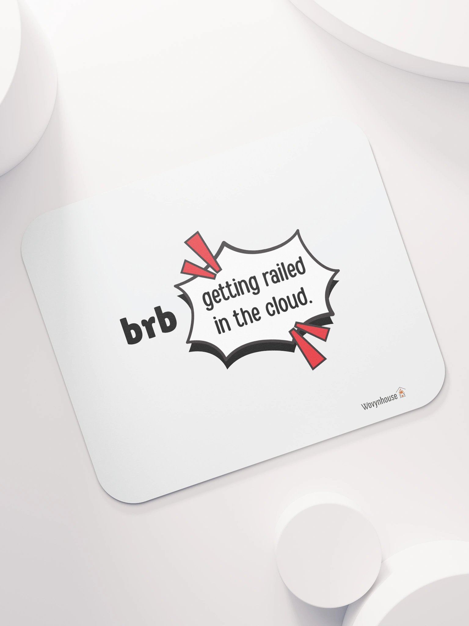 brb: Getting Railed in the Cloud Mouse Pad product image (7)