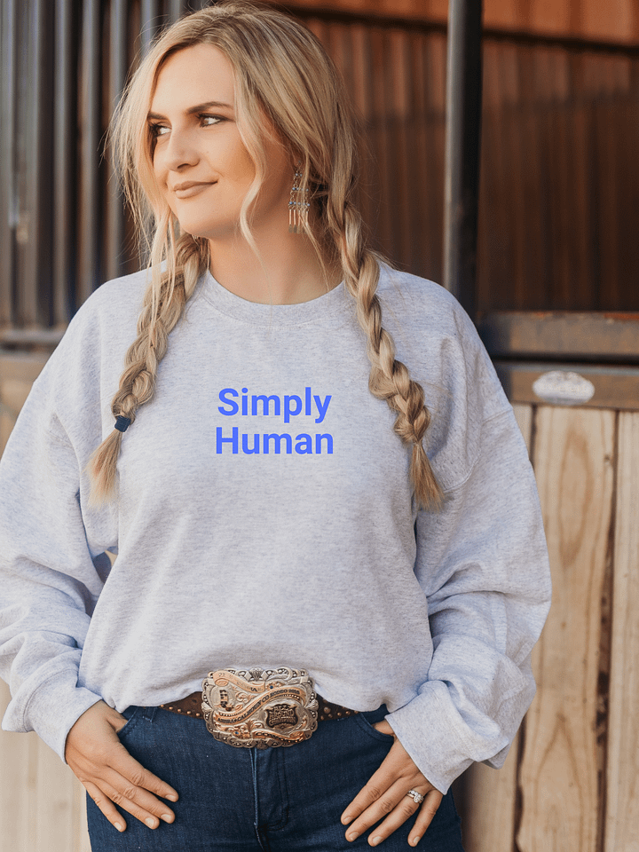 “Simply Human” My Vibe Crewneck Sweatshirt product image (1)