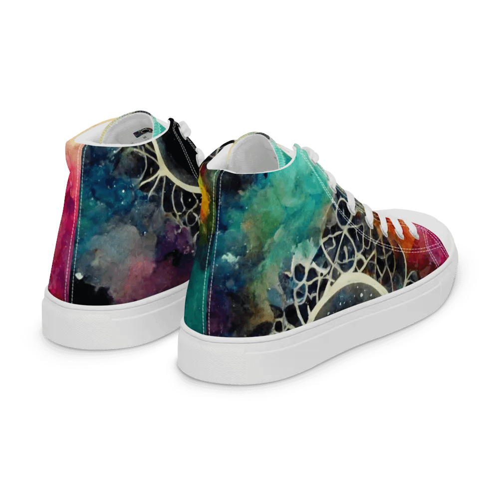 Cosmic Lace High Top Canvas Shoes product image (7)