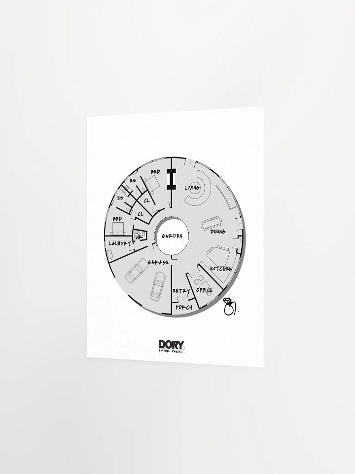 Alphabet Floor Plan Poster - O product image (2)