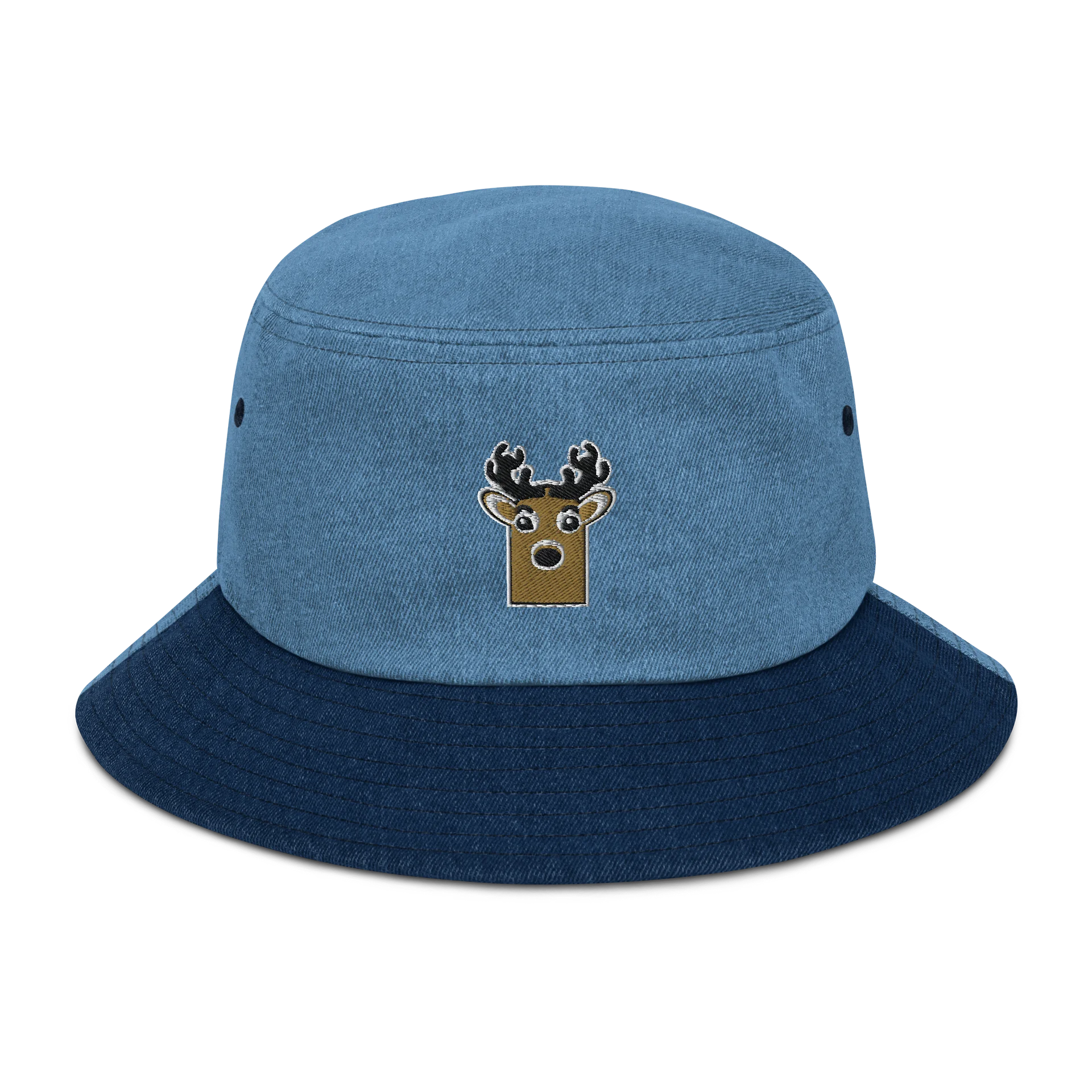 Geometric Stag Denim Bucket Hat product image (1)