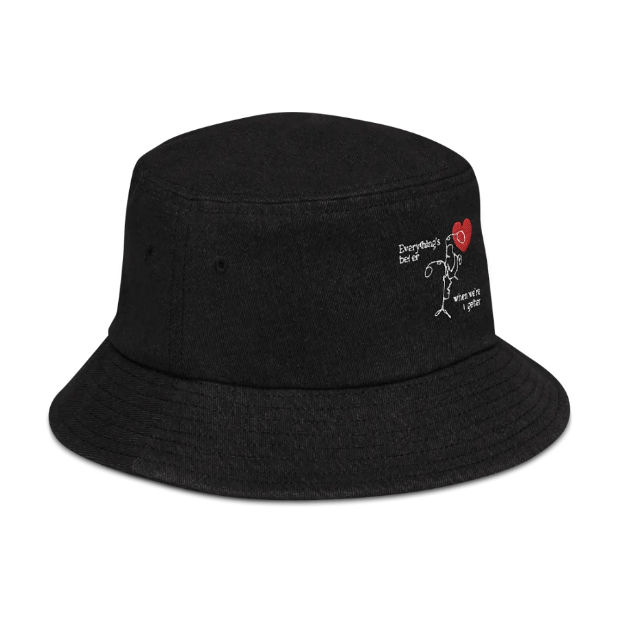 Everything's better when we are together | Denim bucket hat product image (5)