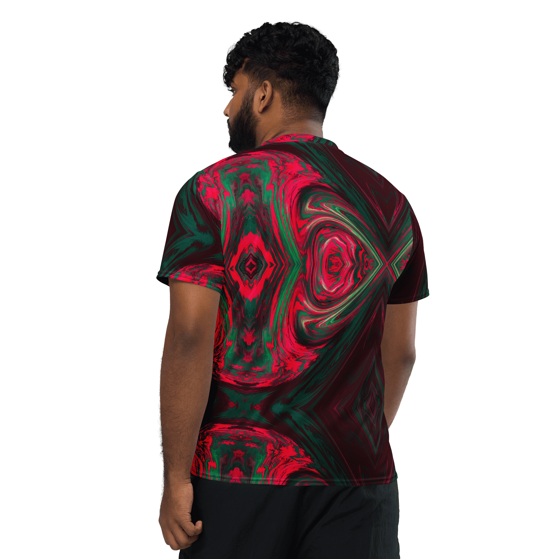 Crimson Rift Boxy Football Jersey product image (3)