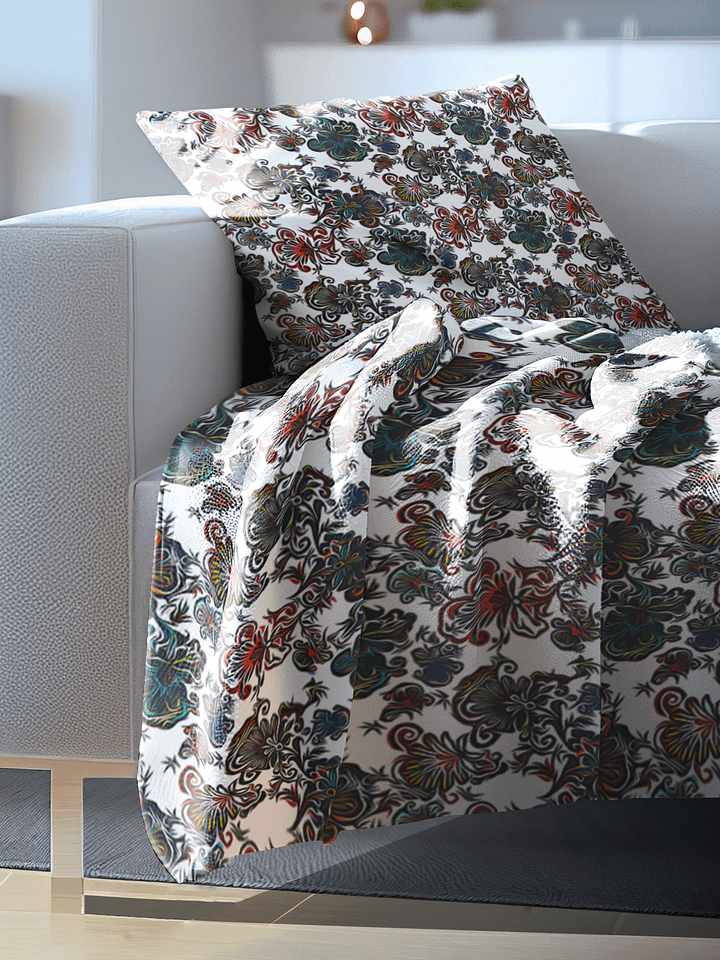 Mysterious Flowers | Throw Blanket product image (2)