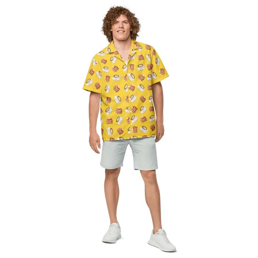 Cafe Latte Pancake Hawaiian Shirt product image (4)