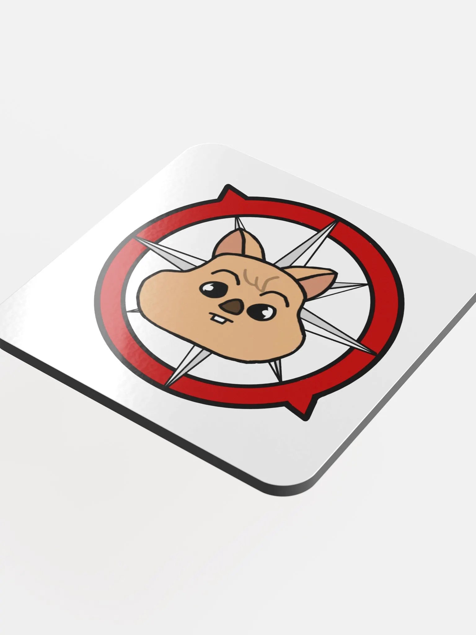 Han Quokka in a compass coaster product image (4)
