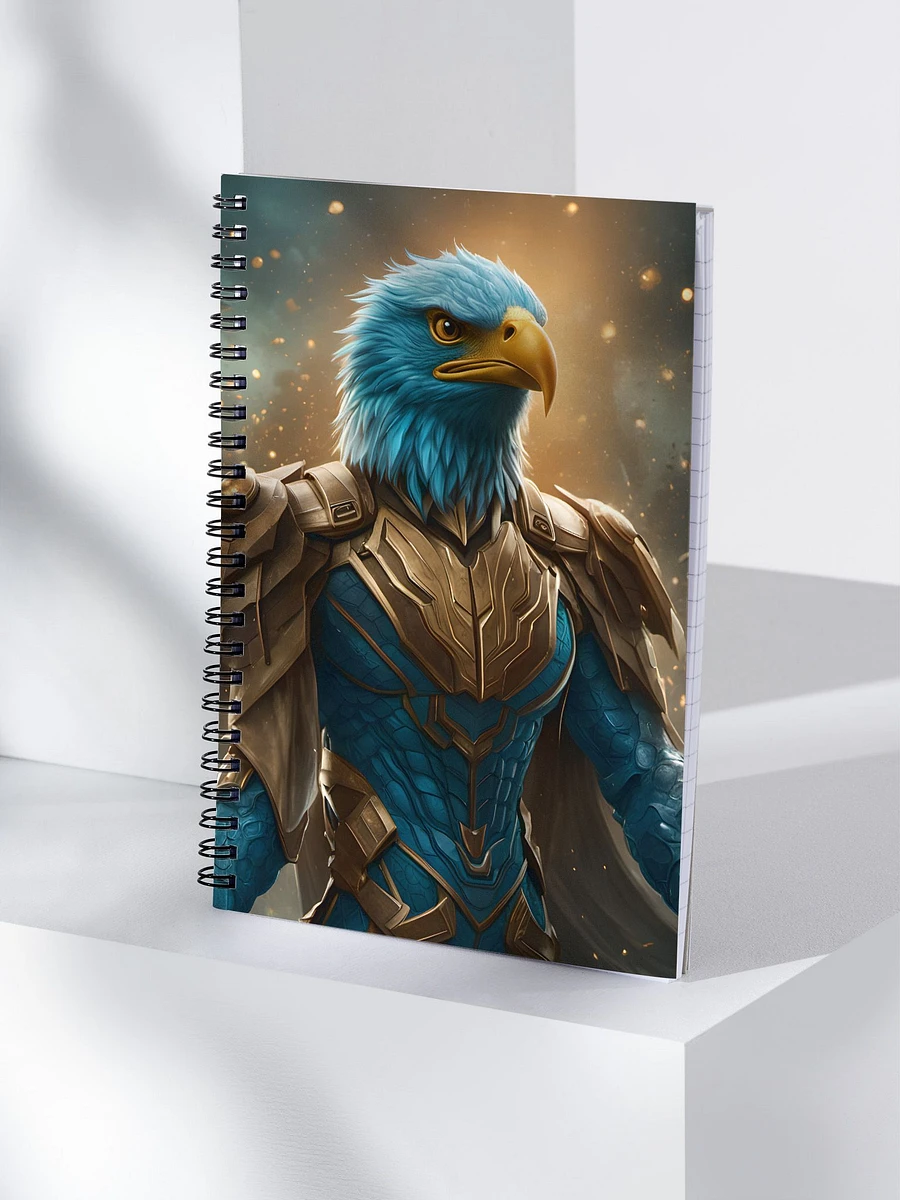 Superhero Bald Eagle, AI Art, Spiral Notebook 04 product image (4)
