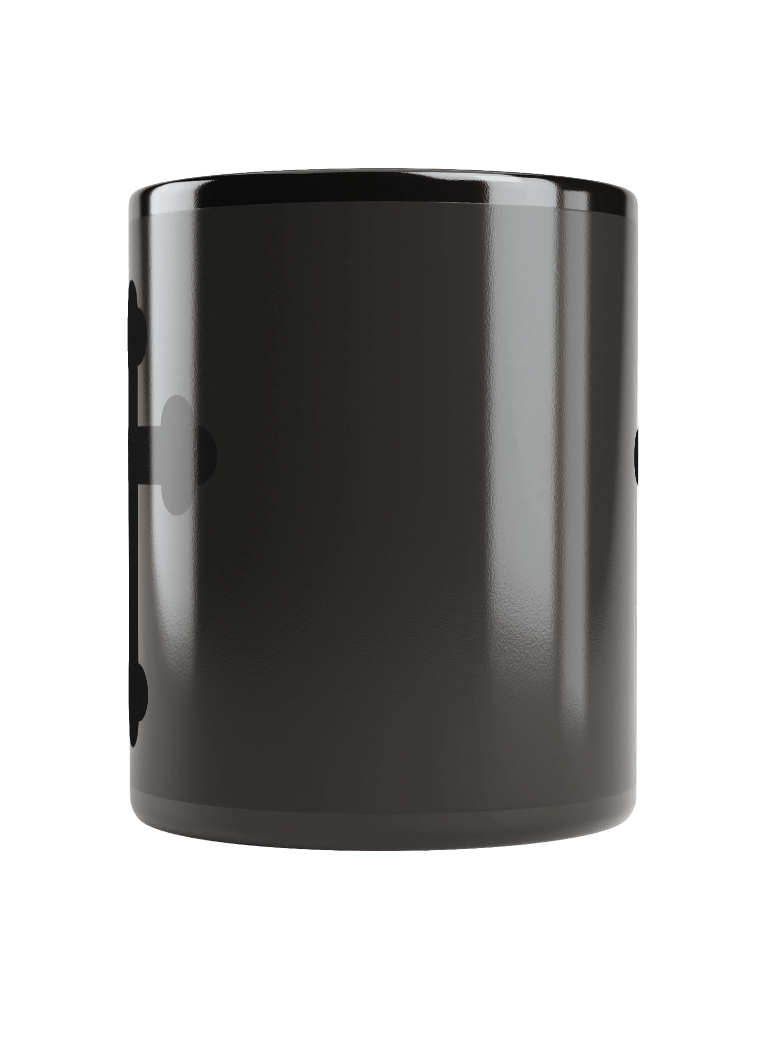 Glossy Black on Black Cross Mug product image (3)