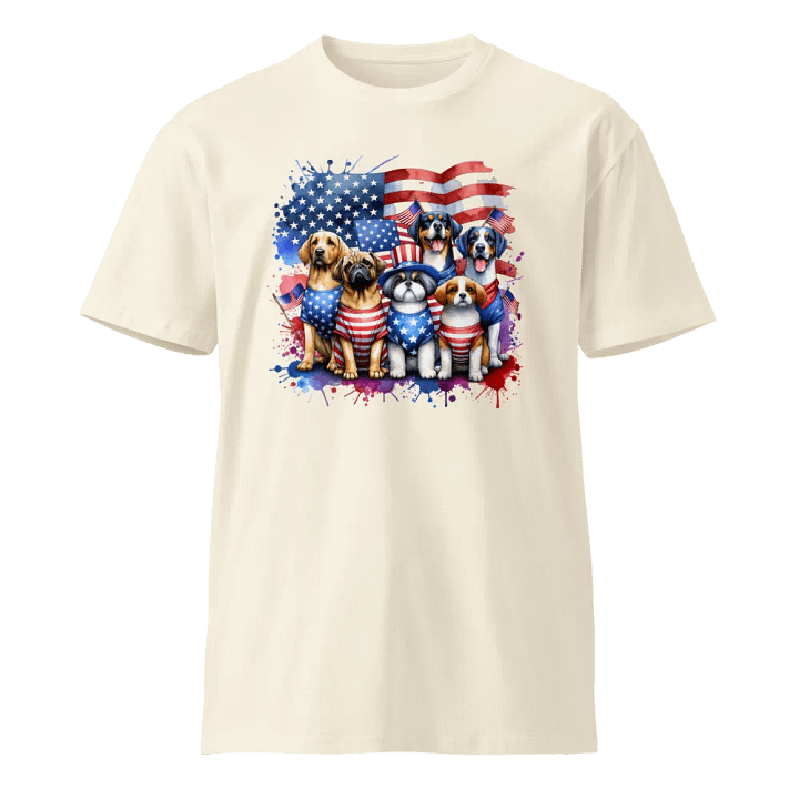 Patriotic Dogs Unisex T-Shirt product image (1)