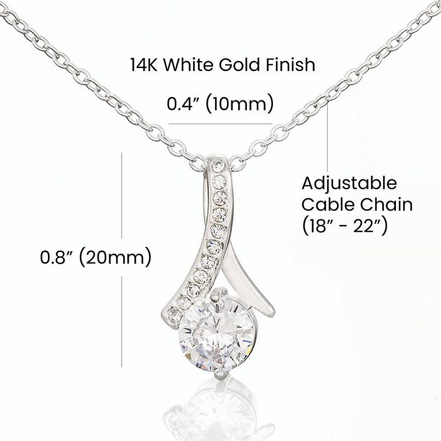 To My Badass Mom – Alluring Beauty Necklace - Stand Up For What I Believe product image (3)
