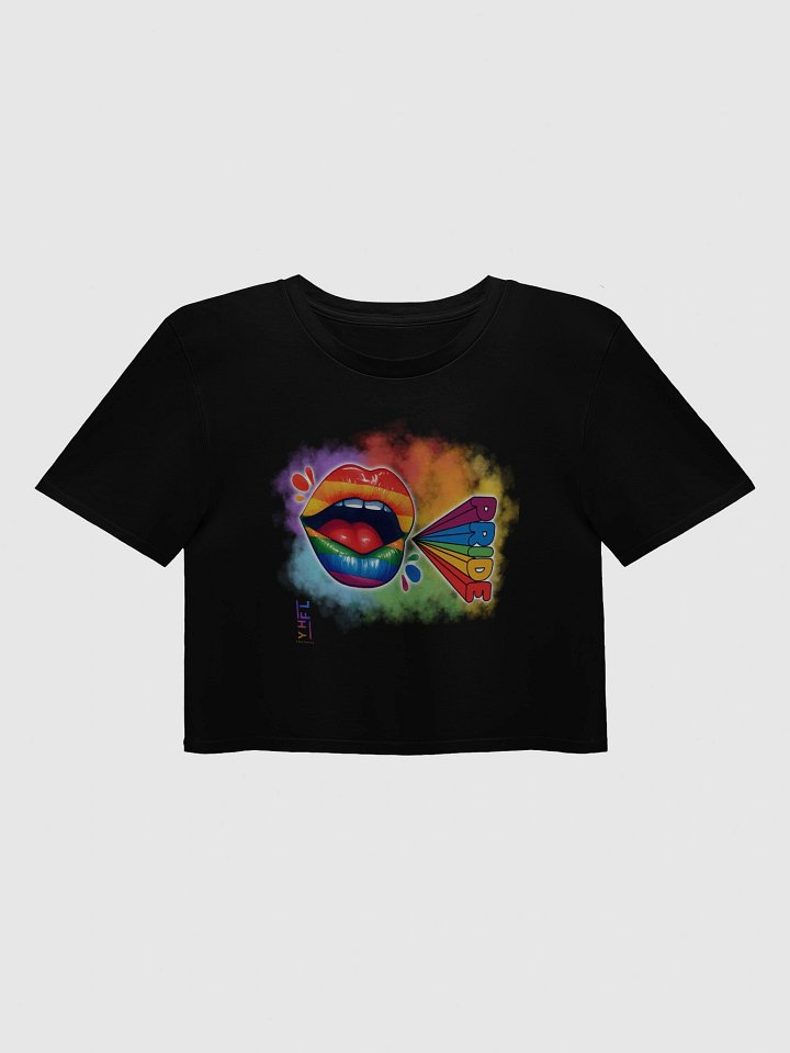 Pride Lips Rainbow Crop Top product image (1)