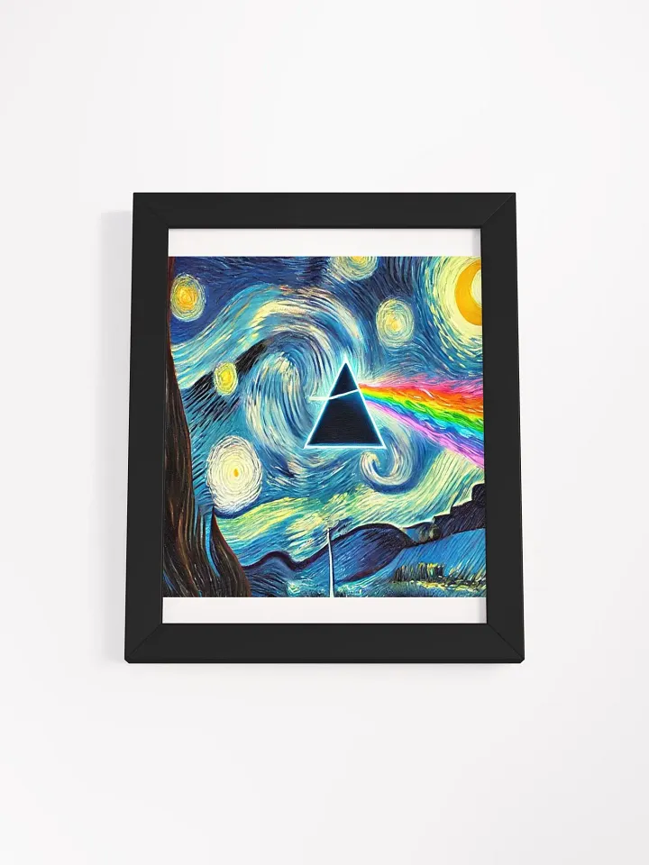 🌙 Pink Floyd Dark Side of the Moon – Van Gogh-Inspired Framed Print product image (6)