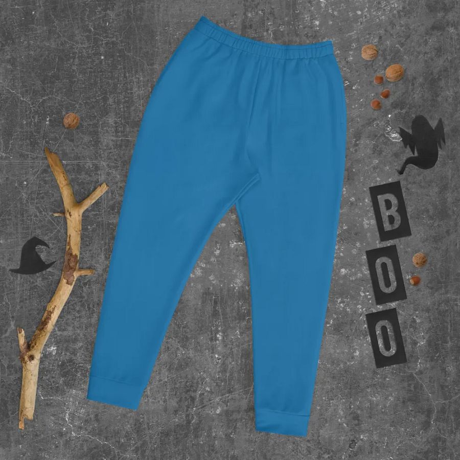 Plain Atlantic Blue True Summer Recycled Polyester Premium Men's Joggers by Treasure Pie product image (9)