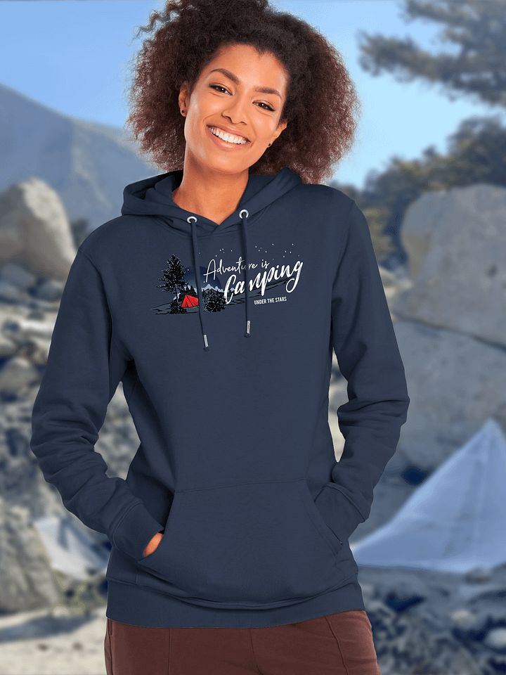 Eco Hoodie - Dark - Adventure is Camping product image (1)