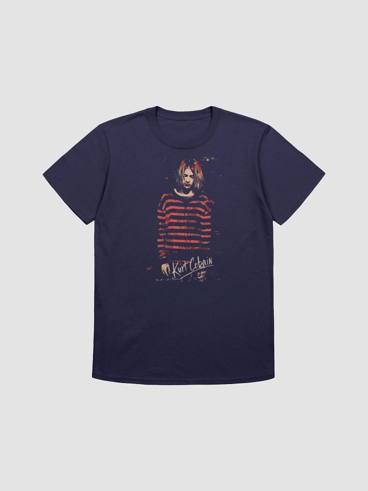 Kurt Cobain T-Shirt - Nirvana Striped Sweater Grunge Portrait product image (1)