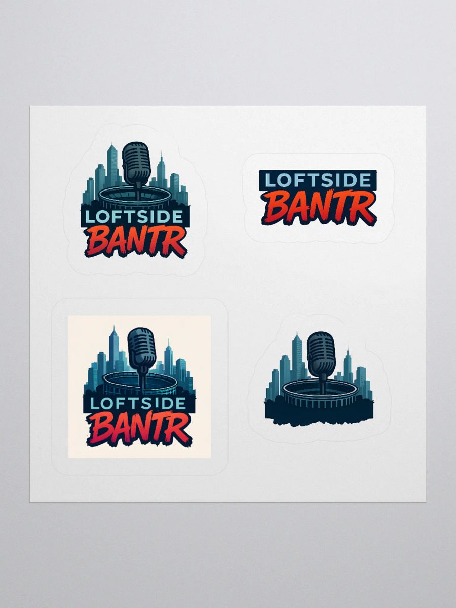 City Mic Kiss Cut Stickers product image (1)