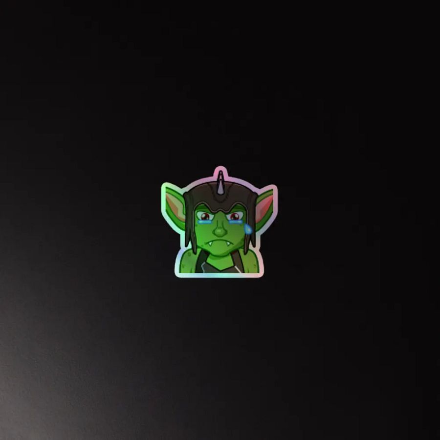 Sad Holographic Sticker product image (4)