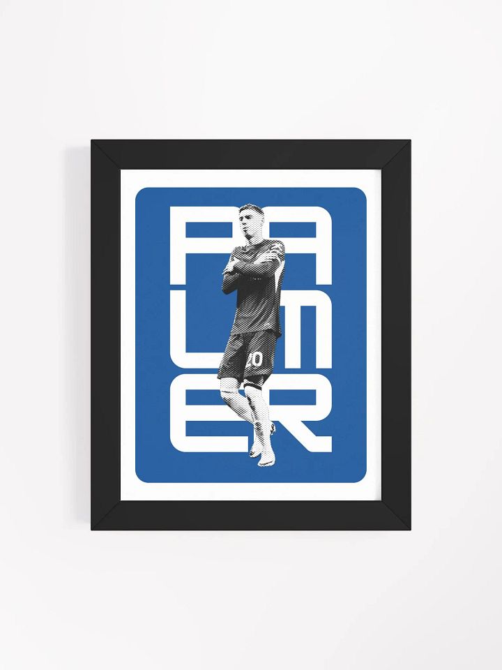 Cole Palmer BW Chelsea Name Art Framed Print product image (2)