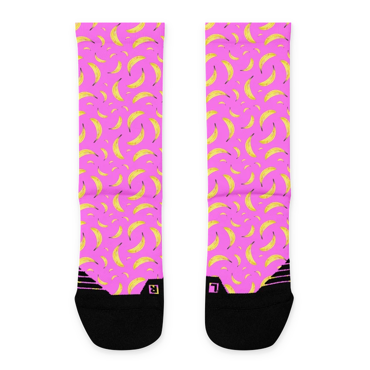 Bananapalooza pink socks product image (1)