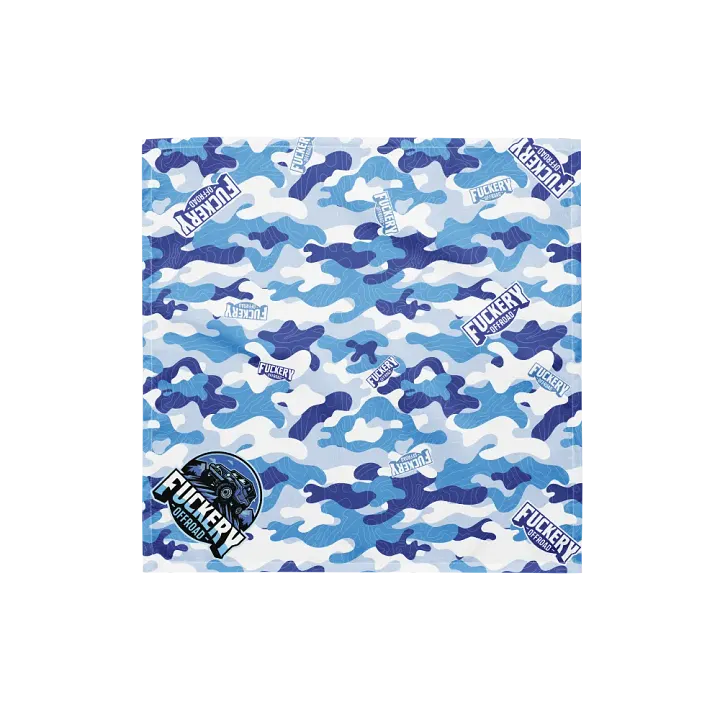 Fuckery Offroad Camo Topo Bandana - Blue product image (1)